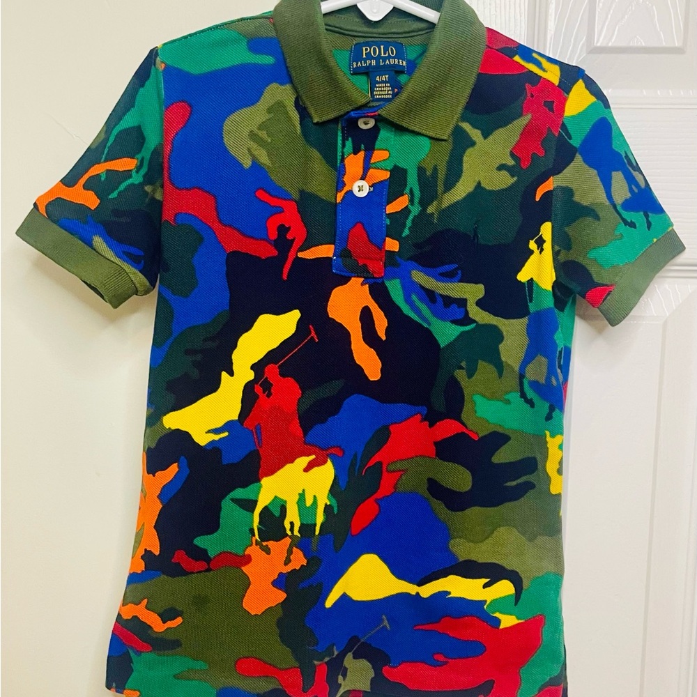 Polo by Ralph Lauren Kids Colorful Camouflage Polo Shirt